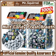 1000pcs Mint Candy Coconut Carbon Sugar Free Assorted Fruit Flavor Candy Fresh breathcool refreshing