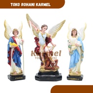 GREAT ANGEL STATUE SET SANTO MIKAEL GABRIEL RAFAEL STATUE RAPHAEL GABREI MICHAEL 20 CM ANGEL STATUE/