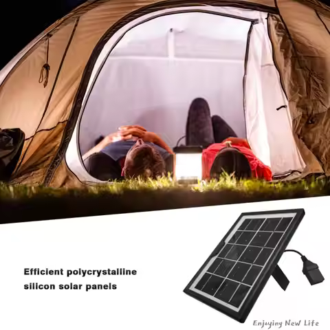 1.8W Solar Power Bank Portable 5V Emergency Charging Battery USB Fast Charging Panel Kit for Fan/Fla