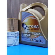 BMW E60, E90 OIL FILTER 11427566327 + KOYOMA 5W40 FULLY SYNTHETIC ENGINE OIL