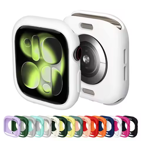 Case for Apple Watch 10 11 46mm 42mm Accessories Shockproof Protective Soft Silicone Bumper Shell Co
