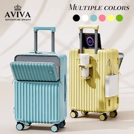 AVIVA Laptop Cabin Luggage Travel Bag 2/3 Front Opening With USB TypeC Port