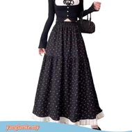 (LIVE STREAM SALE) Casual Ditsy Floral Ruffle Skirts for Women LNA60317 Rok Rumbai Kasual Motif Bung