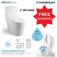 Magnum 935S Turbo Tornado Flushing 1-Piece Toilet Bowl (Geberit Flushing System) FREE Installation.