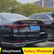 On sale For Audi New A8 A8L S8L D5 2018 2019 2020-2023 Spoiler ABS Car Trunk Lip Wings Tail Spoiler 