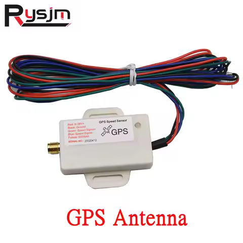 Mini GPS Speed Sender Speedometer Sensor Adapter White GPS Speed Sender Signal Universal For 12V/24V