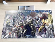 New Mlikemat DTCG Duel Playmat Digimon Omegamon Dukemon Anime Trading Card Game Mat & Zones + Free M