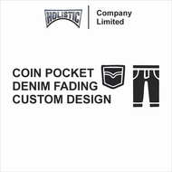 Coin Pocket Denim Fading Custom - Denim Fading Accessories