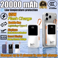[3C&Fits All Phone] WP 3c Powerbank 20000mAh 65W Fast Charging Slim Portable PowerBank With Detachab