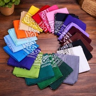 55cm * 55cm Hip Hop Square Scarf Fesyen Klasik Paisley Bandana Headband Scaft Square Dicetak Untuk W