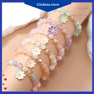 KOREAN FLOWER CRYSTAL BRACELET BEAUTIFUL COUPLE BESTIE BRACELET