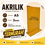A5 2MM ACRYLIC STAND A5 ACRYLIC/ A5 ACRYLIC/ TENT CARD/ BROCHURE HOLDER/ ACRYLIC BROCHURE HOLDER/ A5