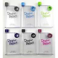 round Hole Water Cup Transparent Tumbler Plastic Cup Notebook Kettle Flat Cup Book Flat Water Cup/Fl