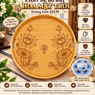 Sun Flower Bowl Set Tray, Ancestor Offering Tray, 45cm
