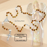 Rosary Grain Wood Jasper 8 mm