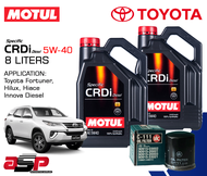 Motul Specific CRDI Diesel 5W-40 Fully Synthetic Diesel Oil 8 Liters Bundle with VIC Oil Filter For 