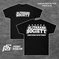 BLITARANS SOCIETY T-shirt with reflective screen printing for Blitar SOCIETY