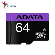 ADATA Micro SDHC เก็บข้อมูลแบบ Micro SD 16GB 32GB,แฟลชการ์ดเมมโมรี่ TF 64GB SDXC ความเร็วสูงระดับ10 U1