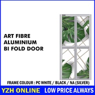ArtFibre BiFold Door 30 x 82 or Custom Size Aluminium Pintu Bilik Air Aluminium White / Black / Silver (NA)