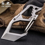 HX OUTDOORS 1 Multifunctional EDC Multi Tool Mini Keychain Screwdriver Hook Self Defense Safety 0B