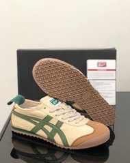 Sepatu Pria Wanita Onitsuka Tiger Premium Original Cream List Hijau