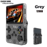 เครื่องเกมพกพา R36S 128GB 20000 เกมส์ จอmini IPS 3Dภาพชัด ระดับ Pro ปฎฺิบัติการระบบ Linux ของแท้100%