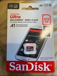 全新Sandisk 512GB記憶卡
