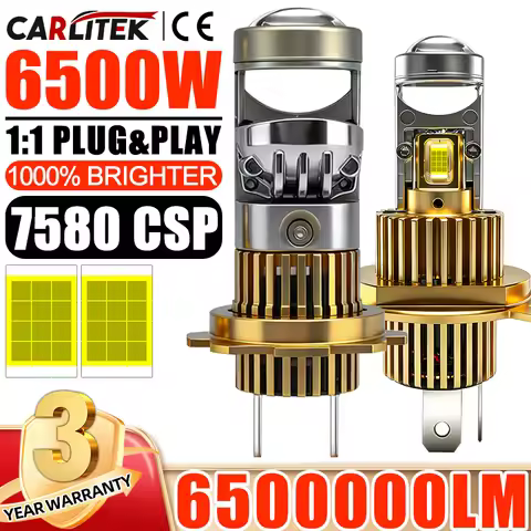 H7 H4 LED Laser Lens 1:1 Wireless LED Projector 9005 9006 HB3 H11 HB4 9012 Car Headlight Plug&Play M