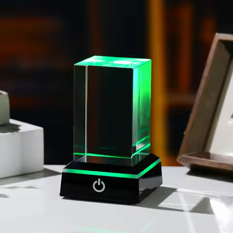 XTOOL Wholesale Blank K9 Shining Crystal Block Cube for 3D Laser Engraving Rectangular Columnar Crys