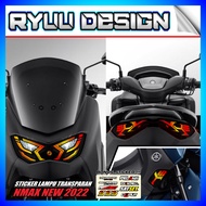 Stiker Lampu NMAX 150 NEW Satu Set Depan Belakang | Stiker Variasi Lampu Alis Motor Yamaha NMAX NEW 