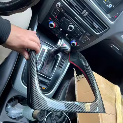 Car Center Console Gear Shift Trim Cover Interior Mod Decoration Frame Fit for Audi A4 A4L B8 A5 200