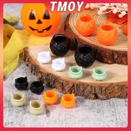 TMOY 2pcs Halloween Cauldron Miniature Halloween Candy Buet Pot Cauldron TMOY