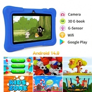 7 Inch Kids Tablet, K5 Android 14 RK3562 Quad-Core 1.6GHZ Processor,3GB RAM+64GB ROM,1024*600 IPS To