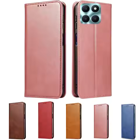 For Honor X6A Case Honor X 6a Leather Flip Wallet Case For Huawei Honor X6A WDY-LX1 Phone Case Cover