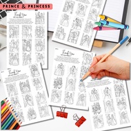 Prince & Princess | Coloring Page | 50 pages 120gsm paper | 80gsm | A5 size