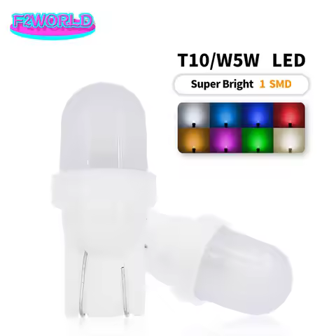 10PCS T10 5W5 Bayonet 1SMD LED Pinball Machine Light Bulb Lamp Non Ghosting Anti Flickering DC6V Whi