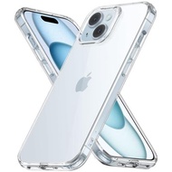 ESR iPhone 15 Case Clear Impact Resistant Thin Non-yellowing iPhone 15 Case US Military MIL Standard