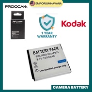 Proocam KLIC-7001 ttery for KODAK M341 M340 M320 M1073 V550 V570A1A