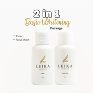 Paket leika skincare 2 in 1 toner & facial wash / paket skincare routin / skincare leika BPOM