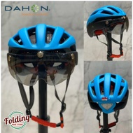 DAHON BIKE HELMET Bicycle Riding Helmet Mountain Bike Goggles Integrated with LED Lamp DAHON Helmet