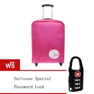 ผ้าคลุมกระเป๋าเดินทาง Luggage Cover ถุงคลุมกระเป๋าเดินทาง กันฝุ่น 2 สี 24/28 inch（Free gifts Travel suitcase Password Lock）