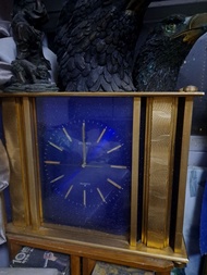 二手SEIKO 精工  金屬超重 夜空 古董石英鐘 QUARTZ 石英 昭和