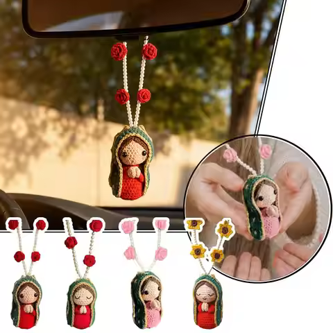 Cute Delicate Handcrafted Virgin Mary Car Decor Car Interior Decoration Stylish Design Elegant Figur