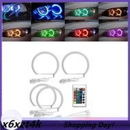 131mm Multi-Color RGB Car Angel Eyes LED Light Half Circle Halo Headlight Lamp Automotive Supplies f