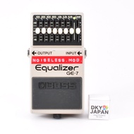Boss GE-7 Modified Noiseless Equalizer PSA.OK Made in Taiwan 1995 Guitar Effects Pedal Used From Jap