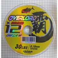 GTech OVERLORD x12 Sulam (Braided Line/ Tali Benang) 30lb