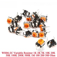 5-50Pcs WH06-2C 102 103 104 1K 5K 10K 100K 200K 500K 1M Ohm Trimmer Potentiometer Variable Resistors