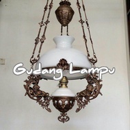 Lampu Gantung Retro Antik Kerek R-40 Betawi Jawa