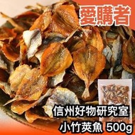 日本製 信州好物研究室 小竹莢魚 500g 一夜干 小魚乾  零食 零嘴 下酒菜 【愛購者】