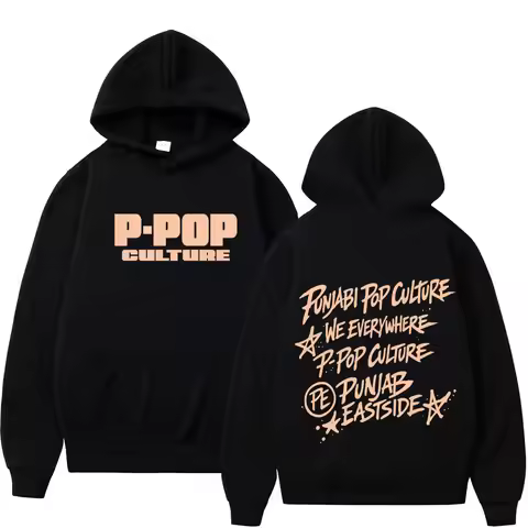 Rapper Karan Aujla P-POP Culture Tour 2026 Graphic Hoodie Men Women Hip-hop Pullover Long-sleeved Ae